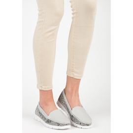 Vinceza Nahkaiset käärmejäljet harmaa 1