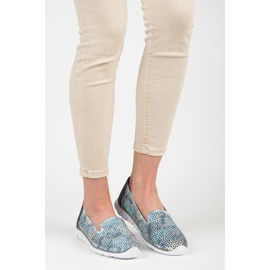 Vinceza Harjakatkoiset nahkaherrat harmaa sininen 1