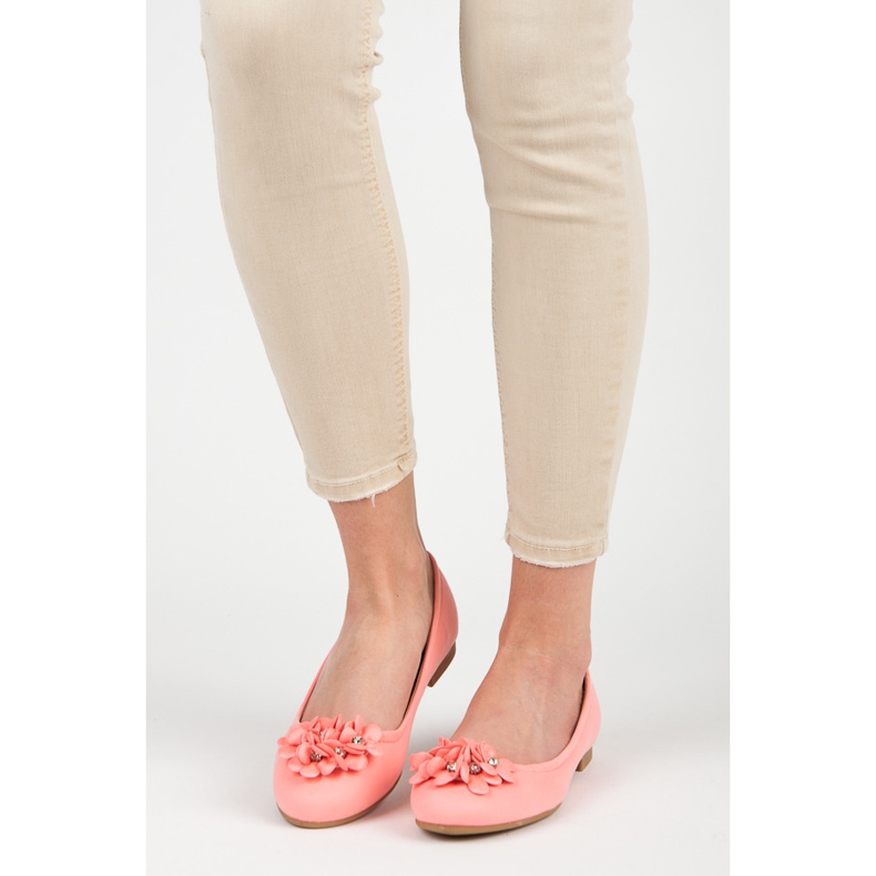 Vices Naisten balerinat kukilla vaaleanpunainen 2