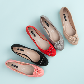 Vices Naisten balerinat kukilla musta 2