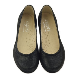 Gregors 686 naisten balerinat mustat harmaa 4