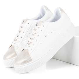 Sidotut käärmeprinttilenkkarit valkoinen 2