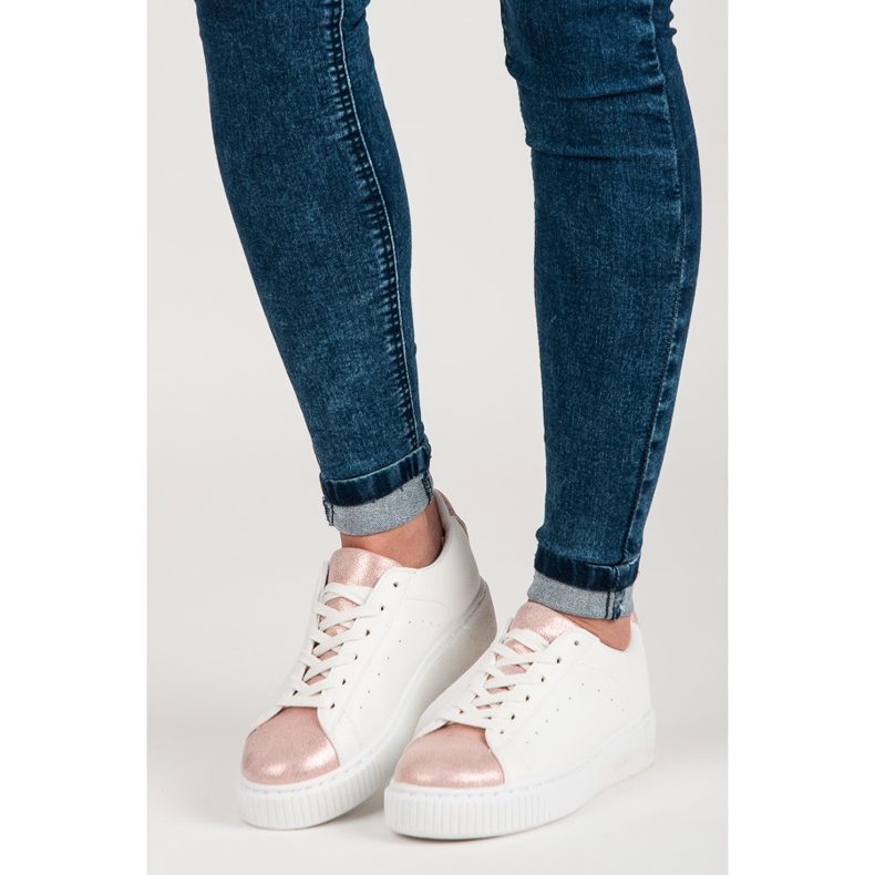 Sidotut käärmeprinttilenkkarit valkoinen 2