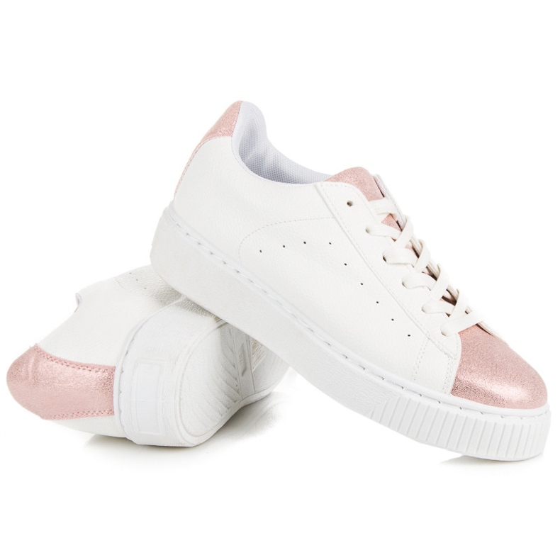 Sidotut käärmeprinttilenkkarit valkoinen 1