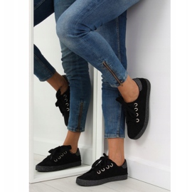 Mustat naisten tennarit AK03P Musta harmaa 1