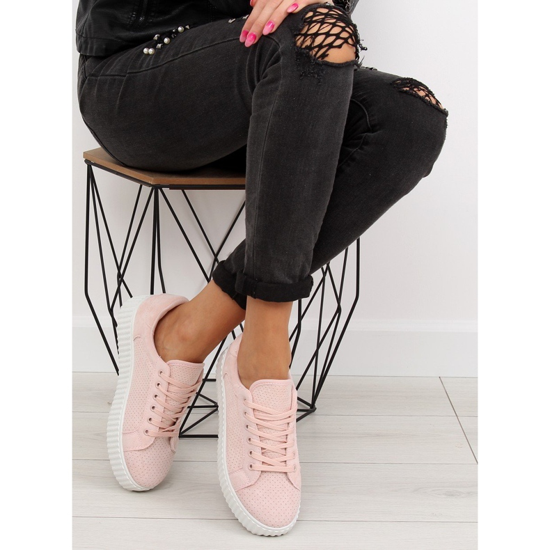 AX02 Pink creepersy pinkit tennarit vaaleanpunainen 1