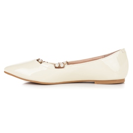 Vices Lakatut balerinat teräväkärkisissä ruuveissa keltainen 1