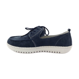 Nahkaiset Creepers-kengät Filippo 020 tummansininen 2
