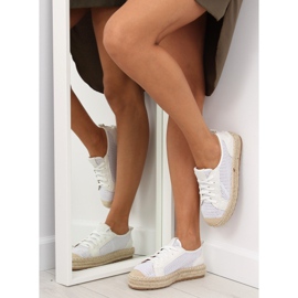 Valkoiset espadrilles lenkkarit BB06P Valkoiset valkoinen 1