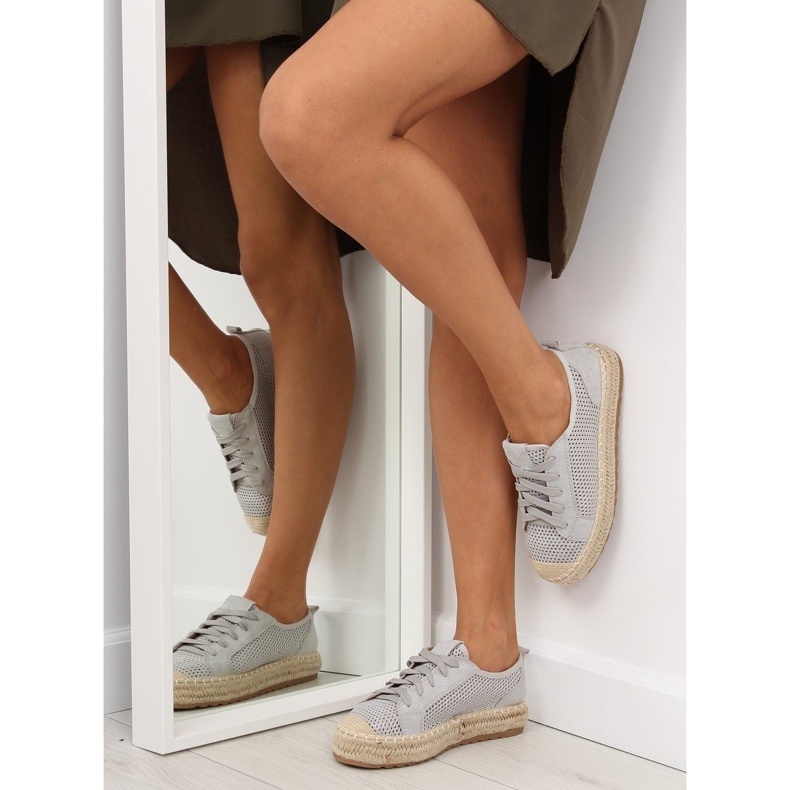 Harmaat espadrillit tennarit BB06P Harmaa 1