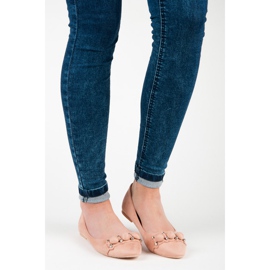 Seastar V-kaula-aukkoiset mokkanahkaballeriinat vaaleanpunainen 1