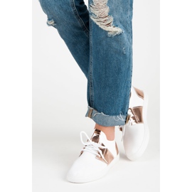 Naisten urheilulenkkarit valkoinen vaaleanpunainen 2