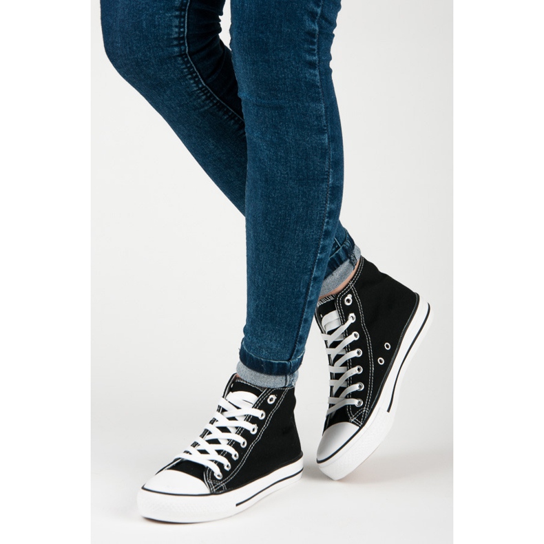 Seastar Naisten korkeat lenkkarit musta 2