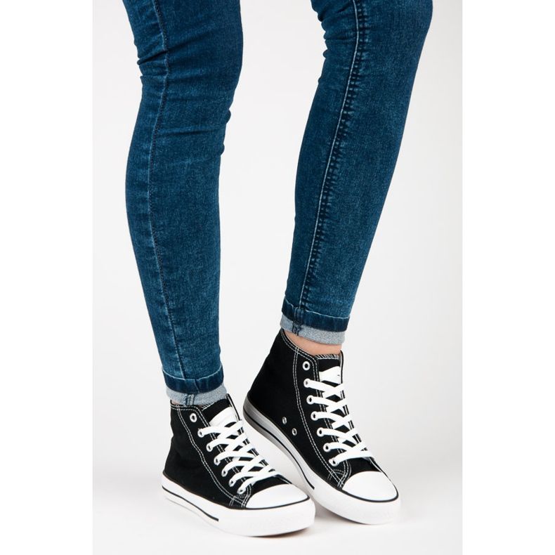 Seastar Naisten korkeat lenkkarit musta 1