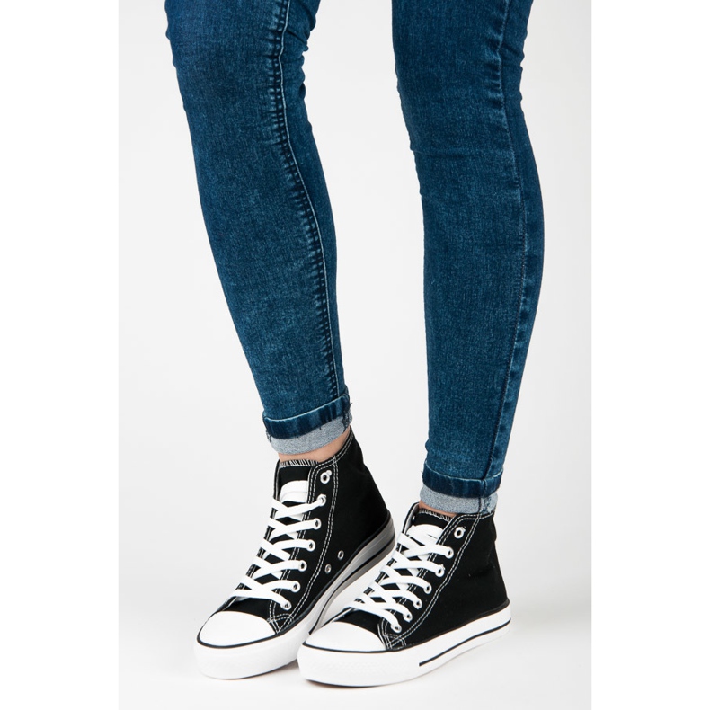 Seastar Nauhalliset lenkkarit nilkan yläpuolella musta 1