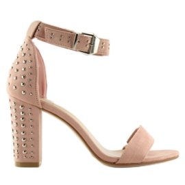 Korkokenkien sandaalit pinkki pinkki vaaleanpunainen 7
