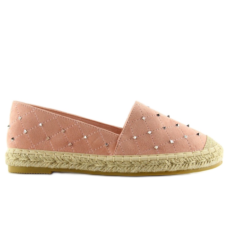 Espadrillit vaaleanpunaisilla 5481 pinkillä nappeilla vaaleanpunainen 2