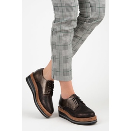 Kylie Tyylikkäät kiilakengät ruskea 2