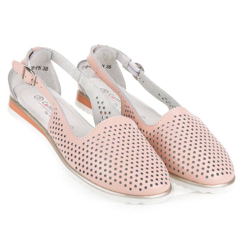 Harjatut vinceza-sandaalit vaaleanpunainen 2