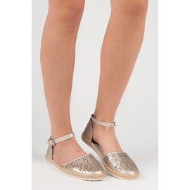 Nahkaiset espadrillit vinceza sandaalit keltainen 1