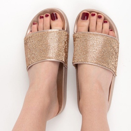 Girlhood Kultaiset tossut kristalleilla kultainen 1