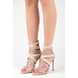 Seksikäs Sergio Todzi sandaalit beige 2