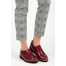 Kylie Burgundyksi lakatut kengät punainen 1