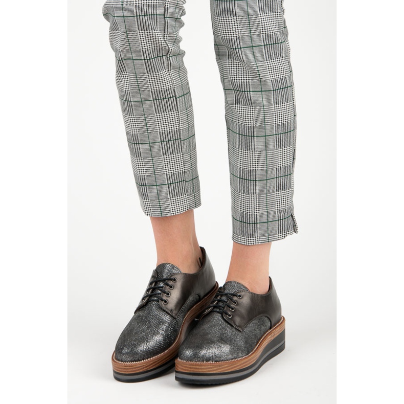 Kylie Tyylikkäät kiilakengät harmaa 1