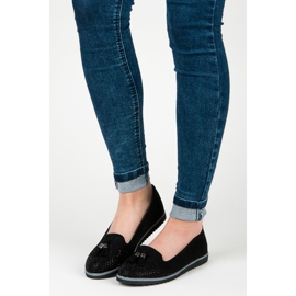 Muto Hapsuiset mokkanahkabalerinat musta 1