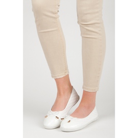 Tikatut balerinat valkoinen 1