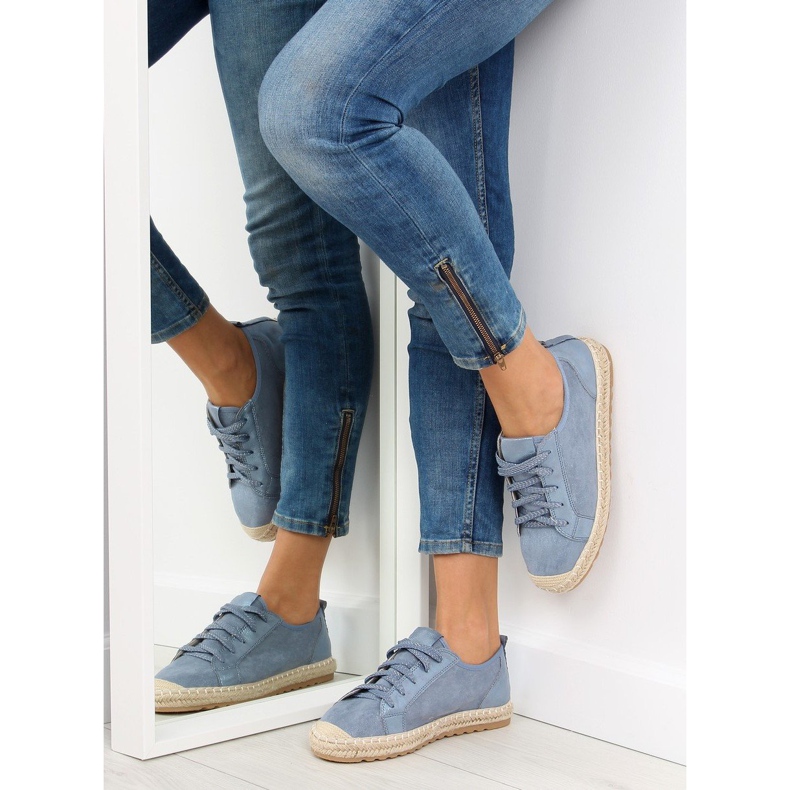 Siniset espadrillit BB02P L.BLUE lenkkarit sininen 2