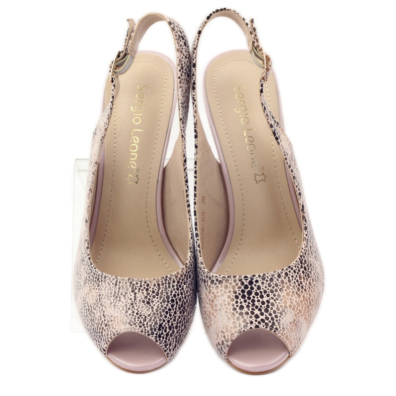 Sandaalit Sergio Leone 578:ssa ruskea vaaleanpunainen 4