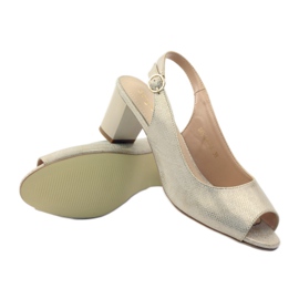 Sandaalit Sergio Leone 810 pylväässä keltainen ruskea 3