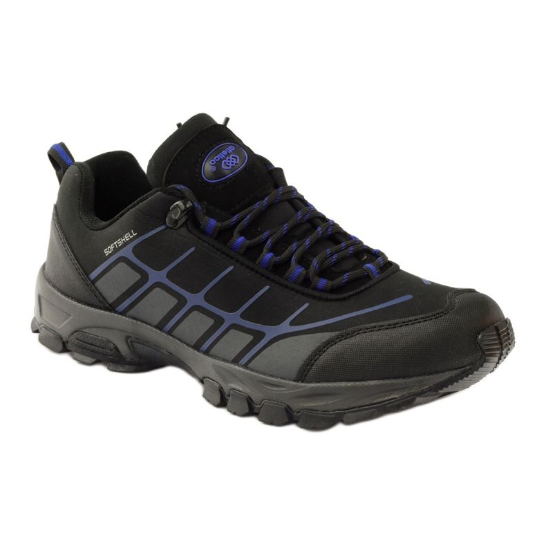 Atletico vaellus urheilu softshell musta sininen harmaa 1