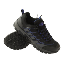 Atletico vaellus urheilu softshell musta sininen harmaa 3