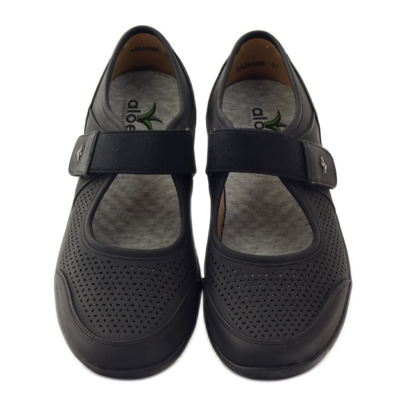 Erittäin mukavat Aloeloe-kengät musta 4