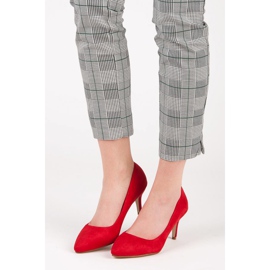 Mokkakorkoiset pumput punainen 1