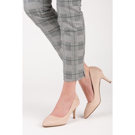 Mokkakorkoiset pumput ruskea 2