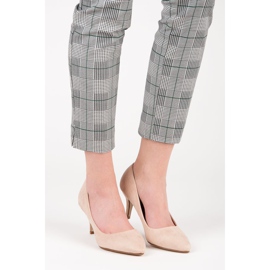 Mokkakorkoiset pumput ruskea 1