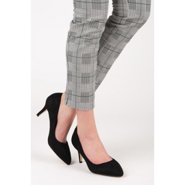 Mokkanahkaiset korkokengät musta 2