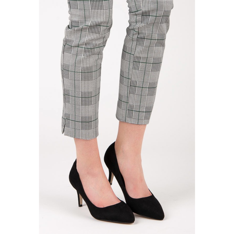 Mokkanahkaiset korkokengät musta 1