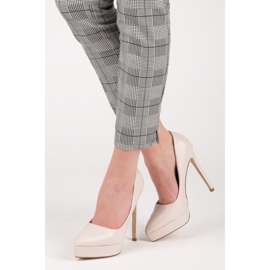 Small Swan Lakatut kantapäät alustalla ruskea 2