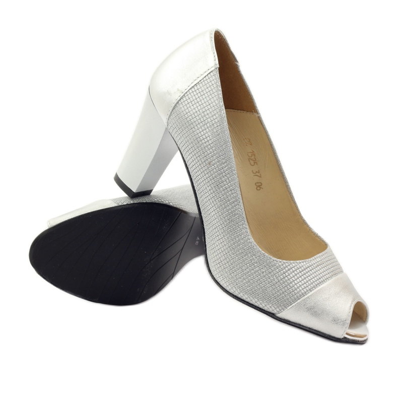 Naisten pumput Gamis 1525 hopea harmaa 3