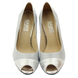 Naisten pumput Gamis 1525 hopea harmaa 4