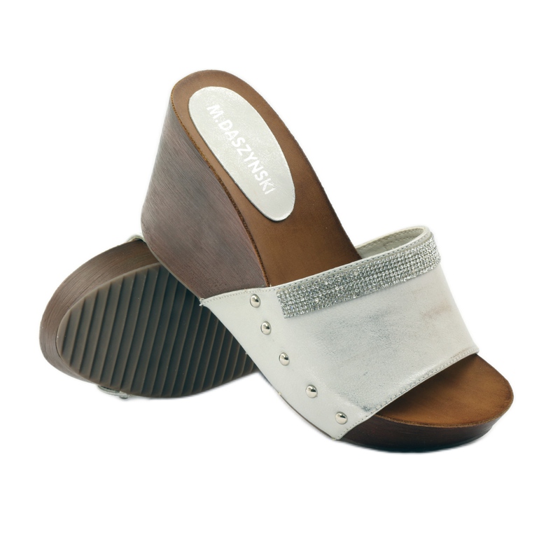 M.Daszyński Daszyński -kiilatossut, joissa kuutiomainen zirkonia harmaa 3