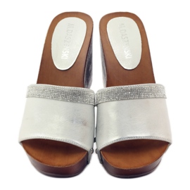 M.Daszyński Daszyński -kiilatossut, joissa kuutiomainen zirkonia harmaa 4