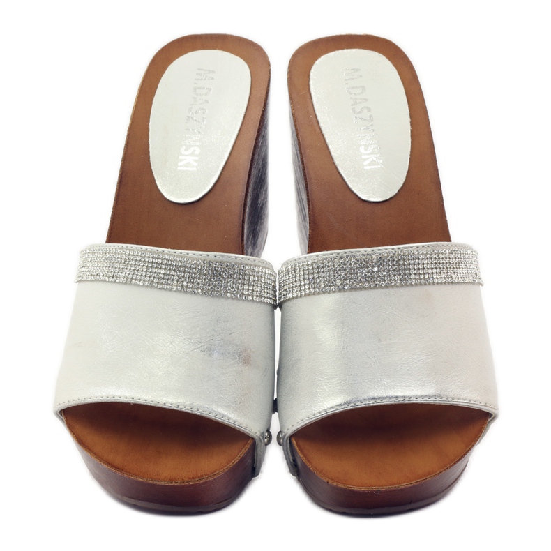 M.Daszyński Daszyński -kiilatossut, joissa kuutiomainen zirkonia harmaa 4