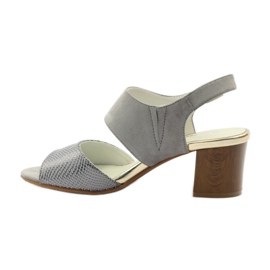 M.Daszyński Nahkasandaalit Daszyński harmaa 2