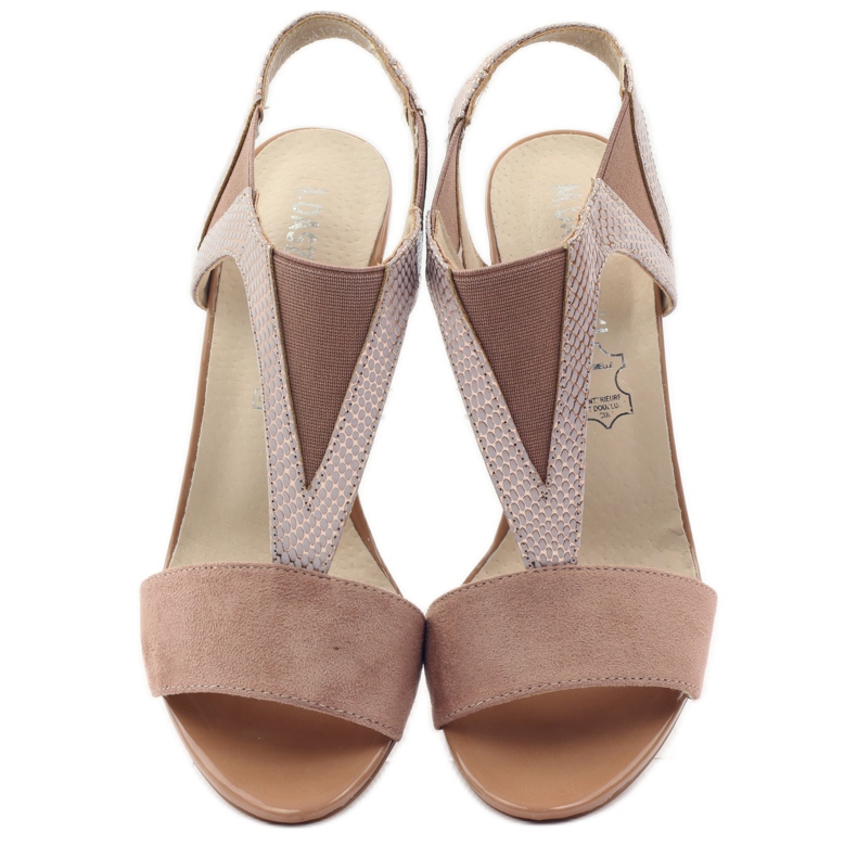 M.Daszyński Nahkasandaalit Daszyński pinkki vaaleanpunainen 4