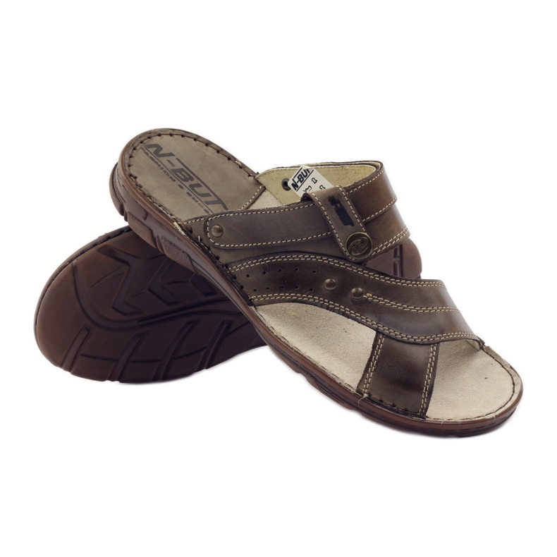 Naszbut 056 miesten sandaalit varvastossut ruskea 3